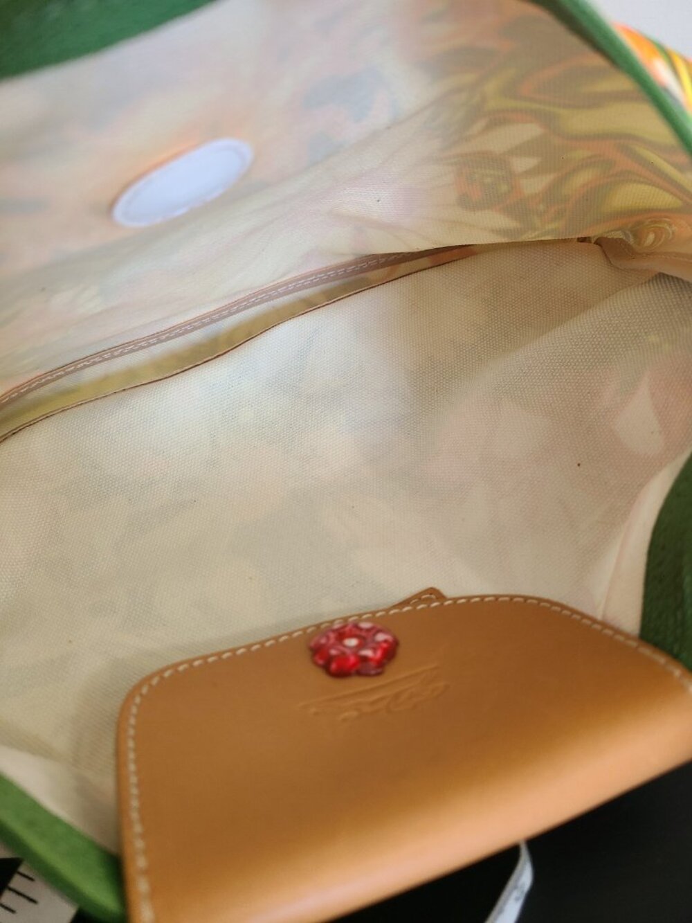 Longchamp x Me Company Mini Le Pliage Floral Hand Bag Canvas - Picture 10 of 10